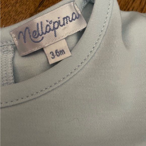 Nellapima Boys Smocked day gown blue sailboats 3-6 - Picture 3 of 7